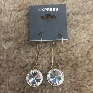 NWT Express Single Stone Drop Earring